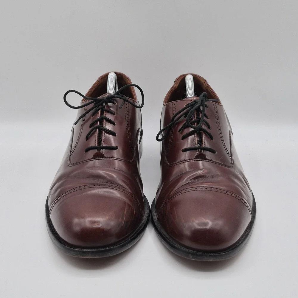 Bostonian Shoes Mens Size‎ 12 Brown Leather Cap Toe Oxford Dress Classics 20352